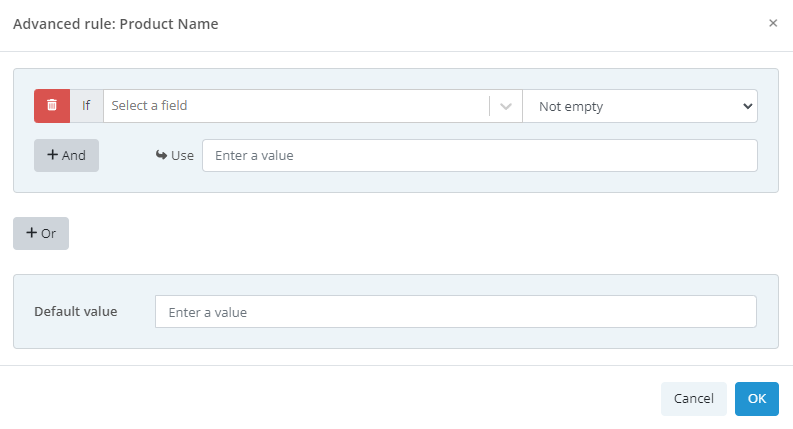 Advanced Rules - ChannelEngine snapshot