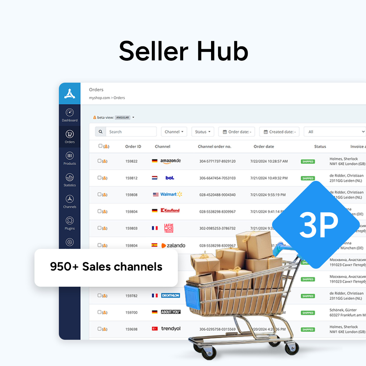 Seller hub home